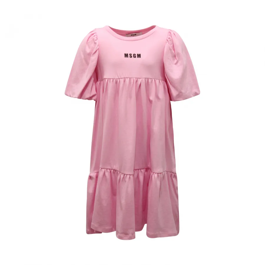 0111AR abito bimba MSGM KIDS girl jersey dress pink