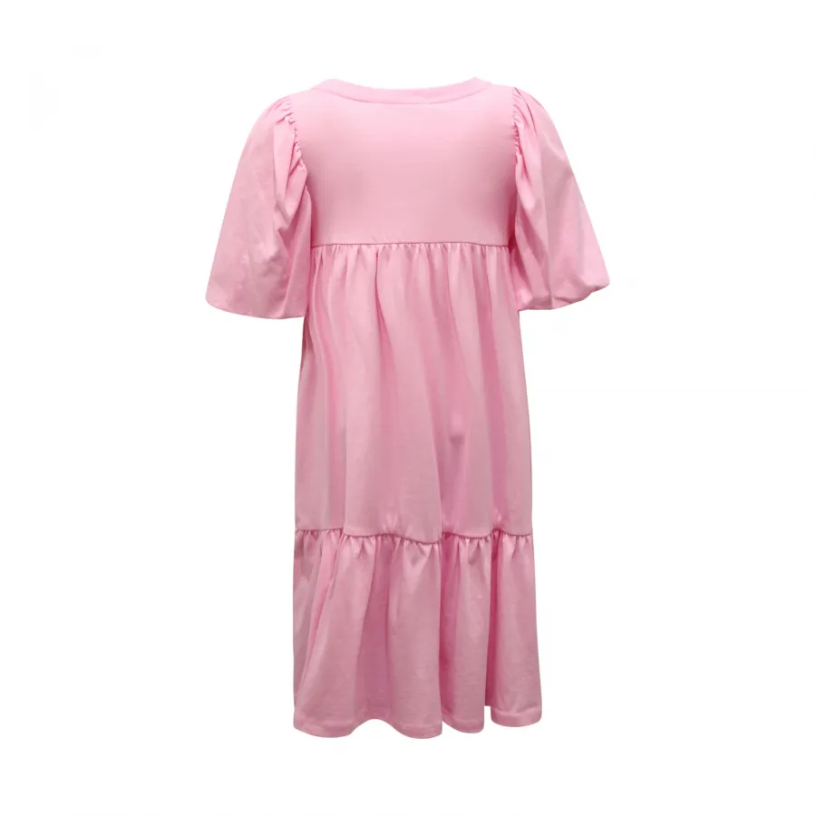 0111AR abito bimba MSGM KIDS girl jersey dress pink