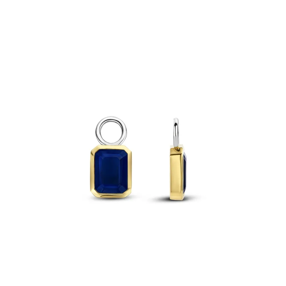 Charms Orecchini Ti Sento con Cristalli Blu 9253BY