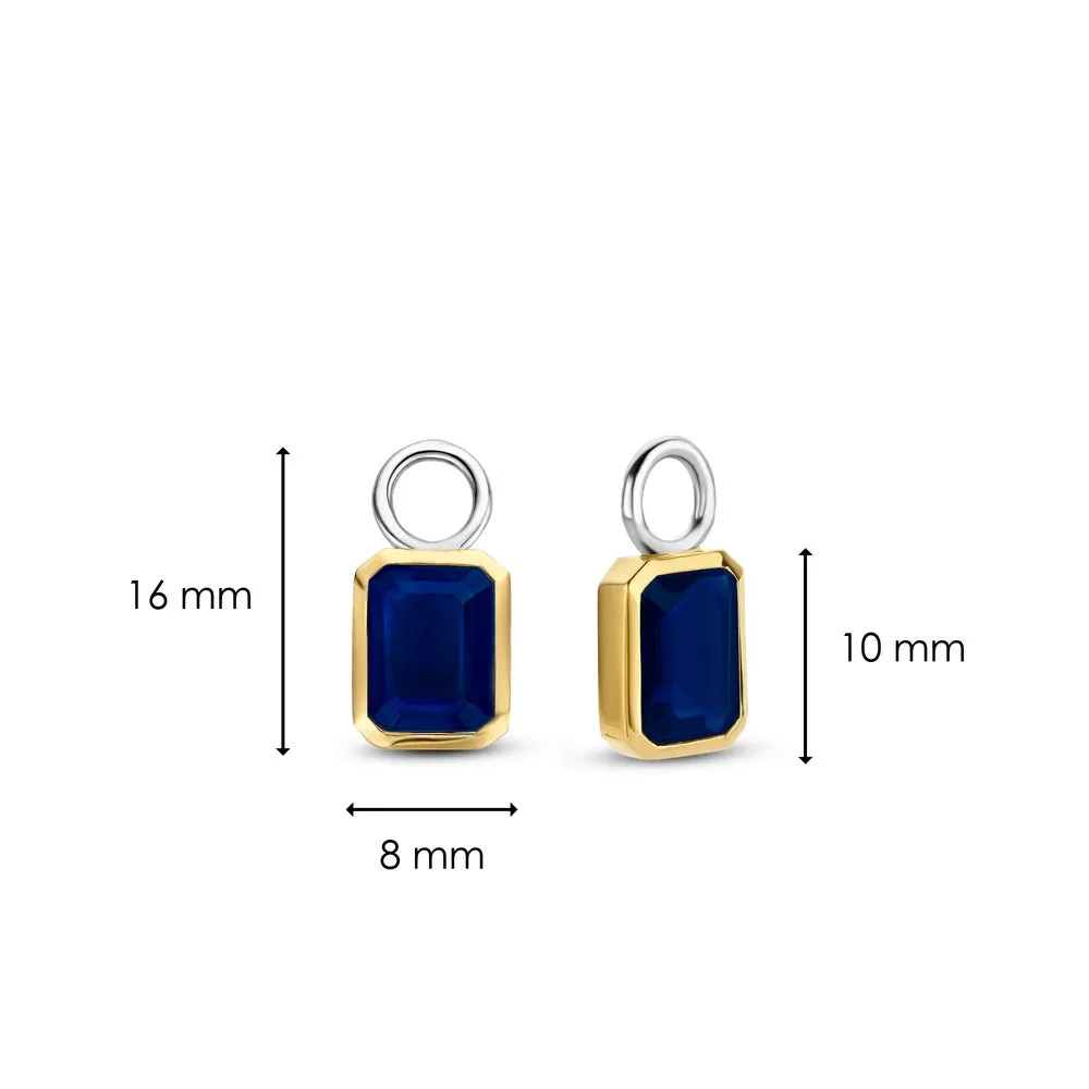 Charms Orecchini Ti Sento con Cristalli Blu 9253BY