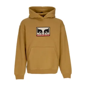 felpa cappuccio uomo obey hoodie fleece x napapijri TOFFEE