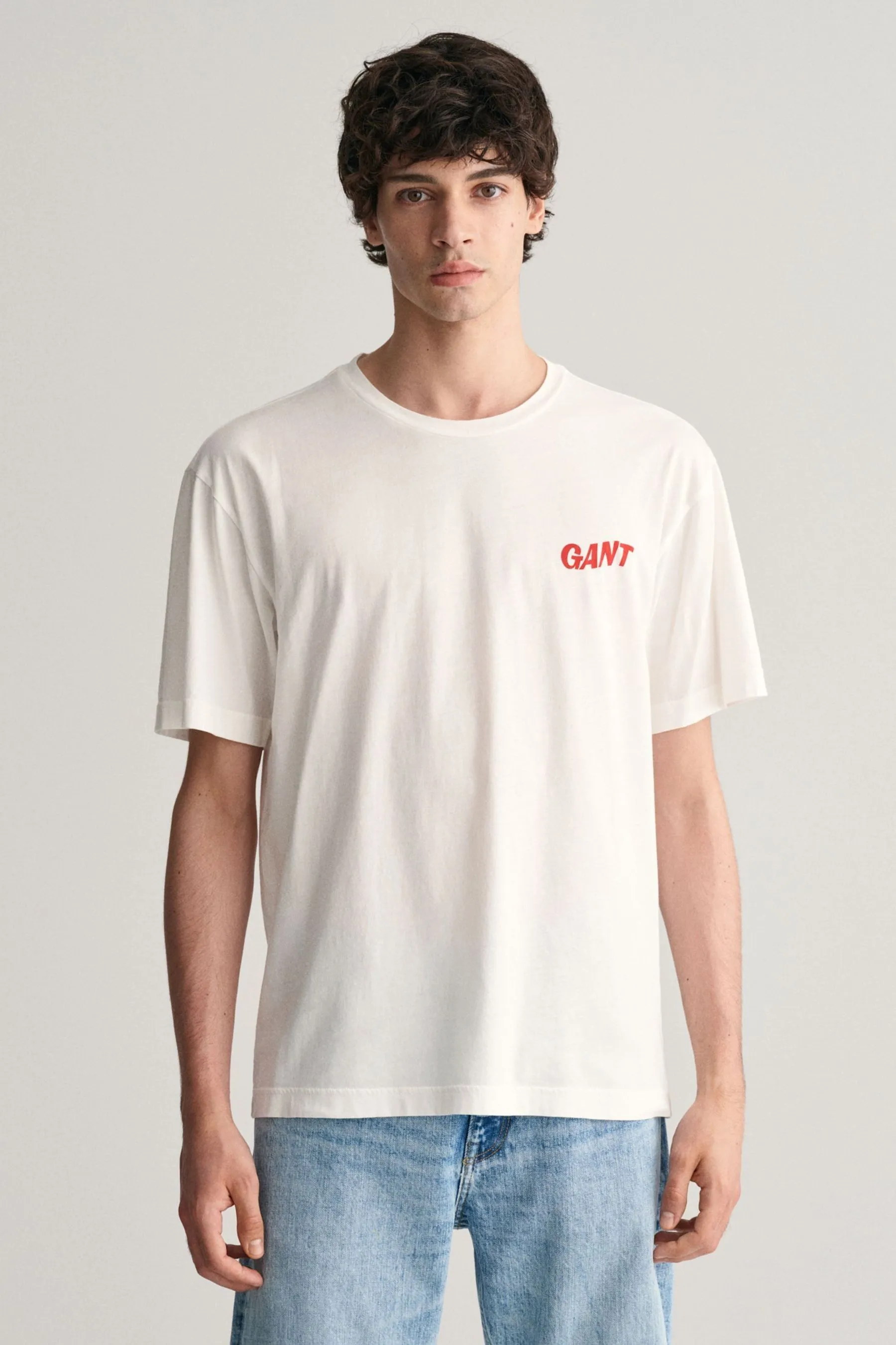 GANT - T-shirt slavata con grafica