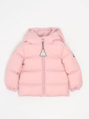 MONCLER  Piumino neonato Moncler Sharon in piuma Rosa