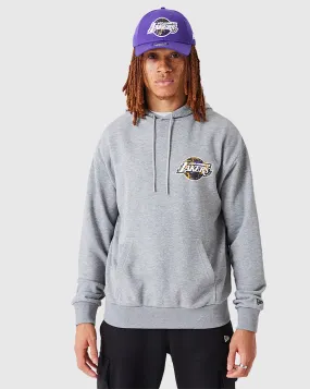 New Era Felpa Con Cappuccio Los Angeles Lakers Infill Team Logo Bianco Uomo