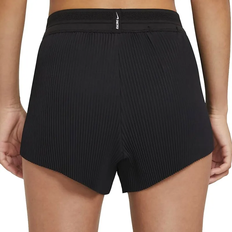 Nike Short Running Aeroswift Nero Bianco Donna