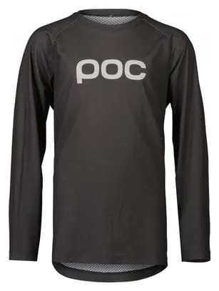 POC Essential MTB Long Sleeve Jersey for Kids Dark Grey