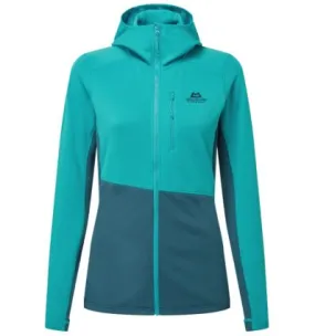 Polar fleece MOUNTAIN EQUIPMENT Giacca con cappuccio Durian (Topaz/Majolica) Donna