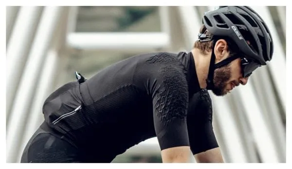 Q36.5 Dottore Grid Skin Short Sleeve Jersey Black