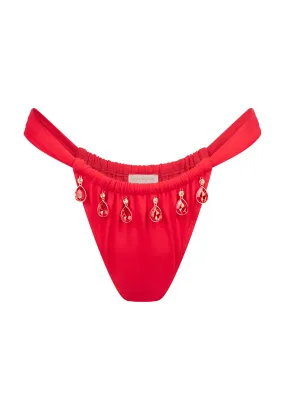 SELENE DROPLET ROUCHED FIXED - Bikini pezzo sotto