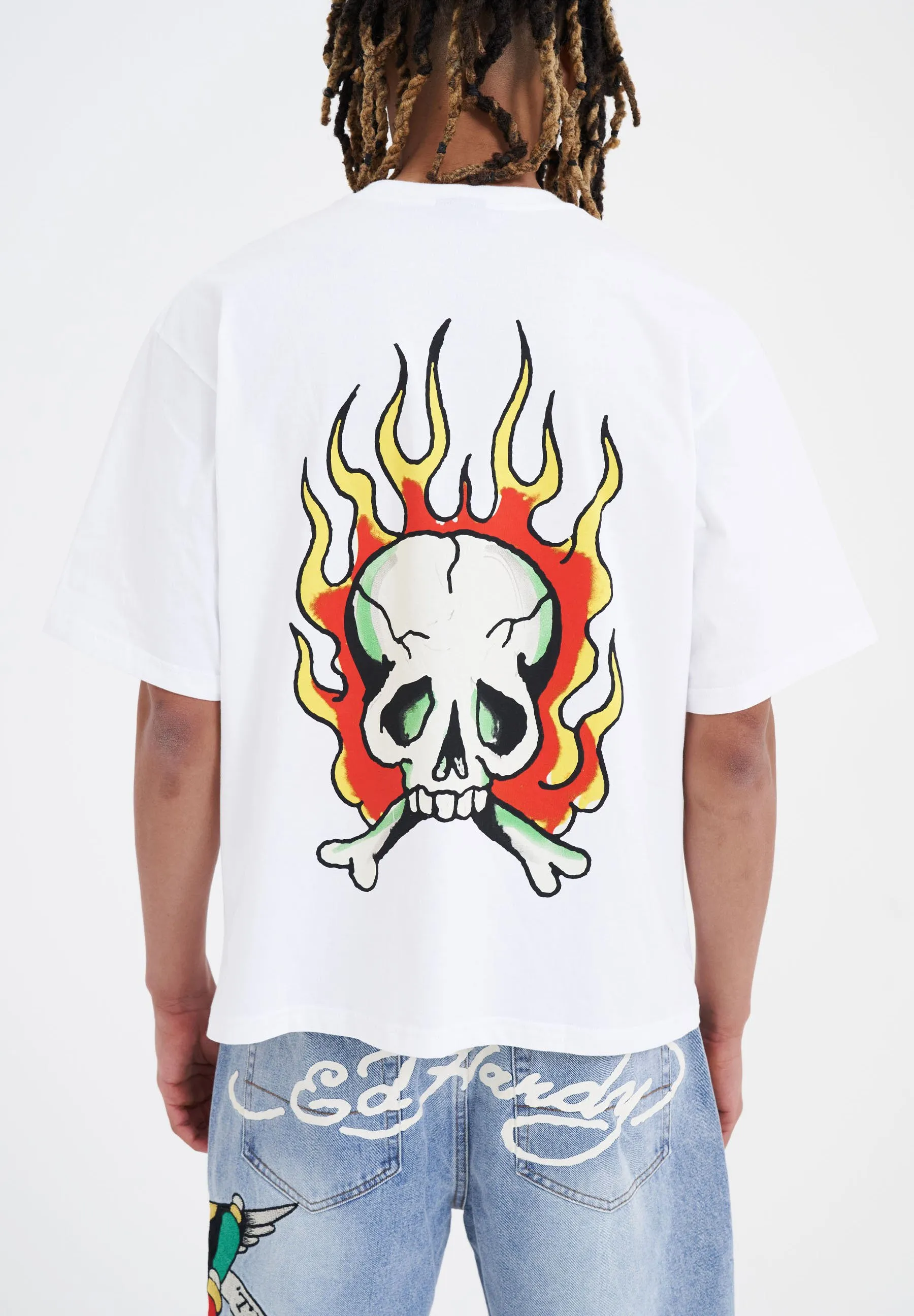 SKULL-FLAME  - T-shirt con stampa