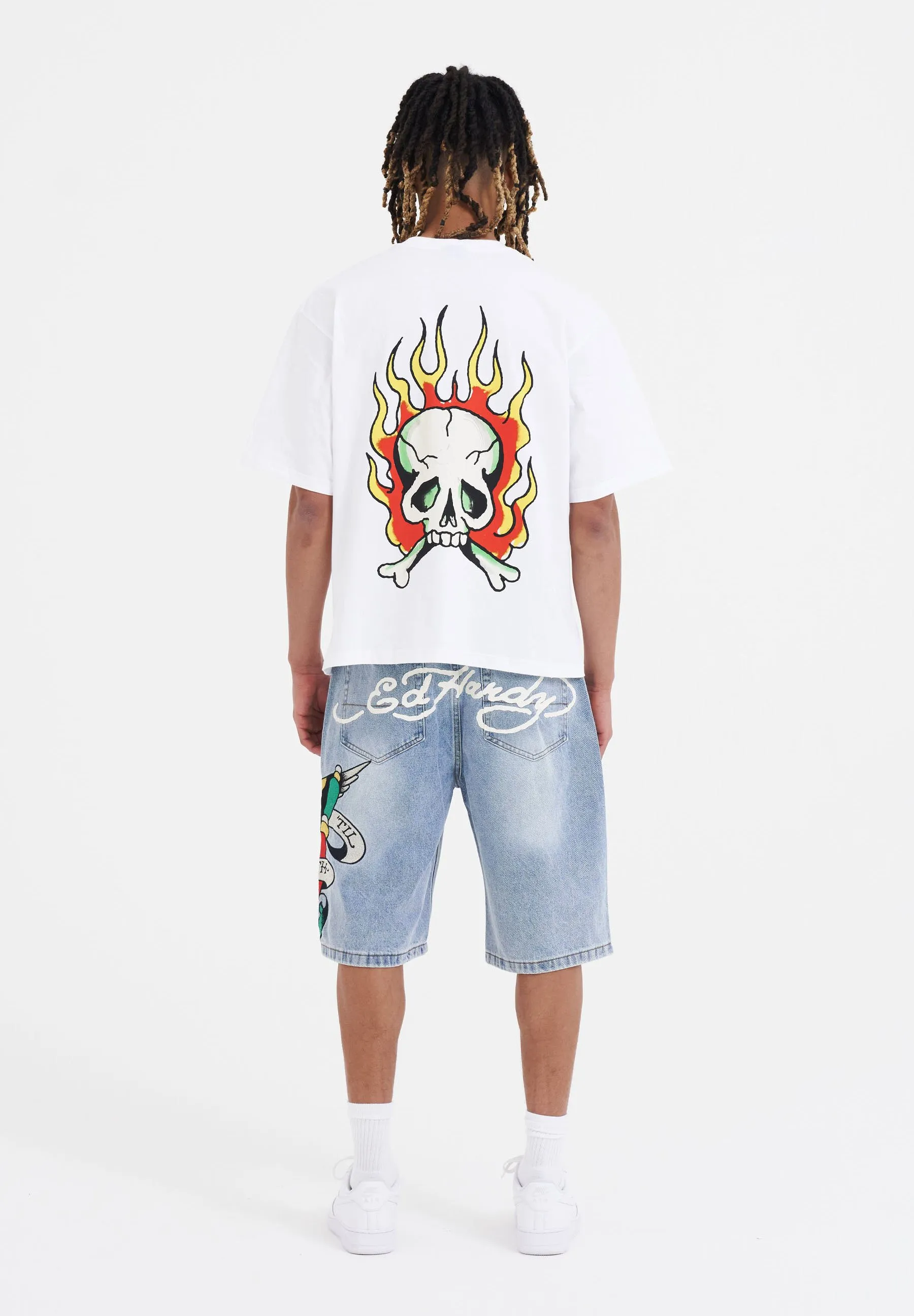 SKULL-FLAME  - T-shirt con stampa