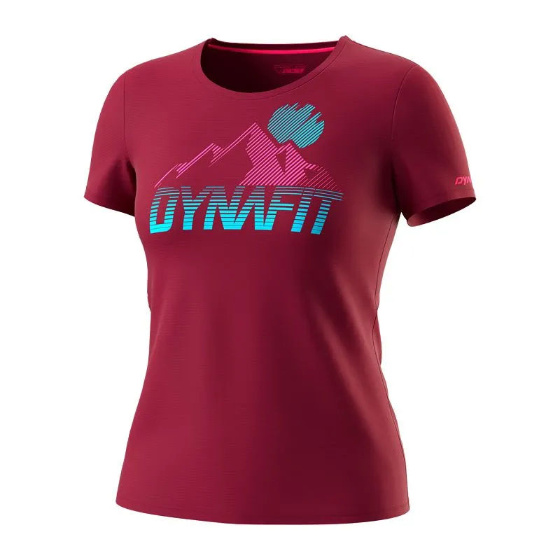 T-shirt Dynafit Transalper Graphic S/s (Beet red) donna