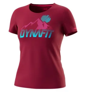 T-shirt Dynafit Transalper Graphic S/s (Beet red) donna