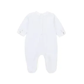 Tutina Bianca In Jersey Baby Unisex