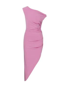 WOMAN NORMA KAMALI PINK ASYMMETRIC DRESS