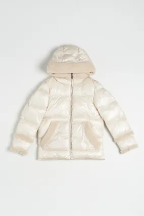 Woolrich Curly Glossy Jacket Bianco Bambina